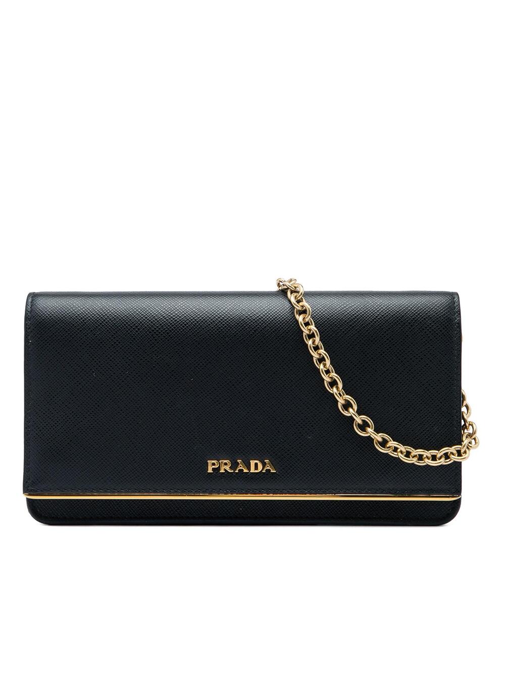Prada Saffiano Metal Bar Wallet On #368277P79B